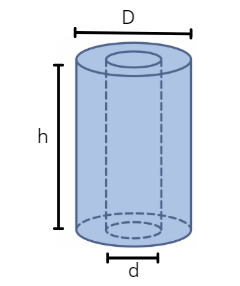 hollow cylinder volume calculator