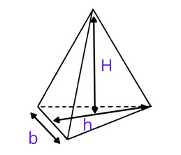 triangular pyramid calculator diagram