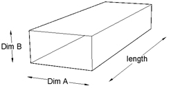 rectangular duct volume